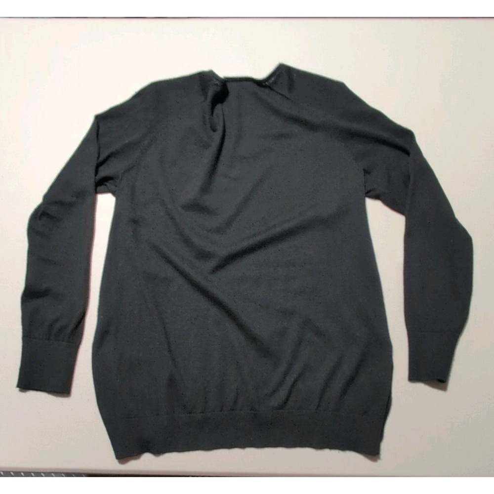 J Jill Side Button Black Sweater XS Women's Winter Silk Blend Casual Chic Cozy - Picture 5 of 6